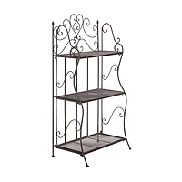 Bronze Scrollwork Outdoor Shelf