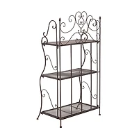 Bronze Scrollwork Outdoor Shelf