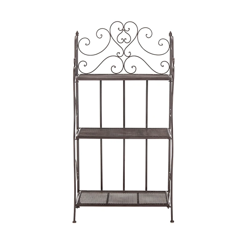 Bronze Scrollwork Outdoor Shelf