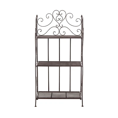 Bronze Scrollwork Outdoor Shelf