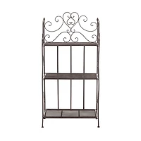 Bronze Scrollwork Outdoor Shelf