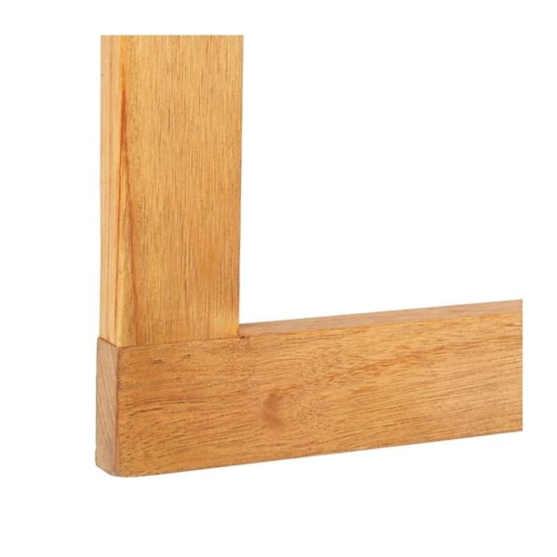 Natural Wood Half Moon Hanging Outdoor Table