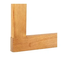 Natural Wood Half Moon Hanging Outdoor Table