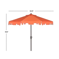 Tilt Crank 9 ft. Outdoor Metal Umbrella