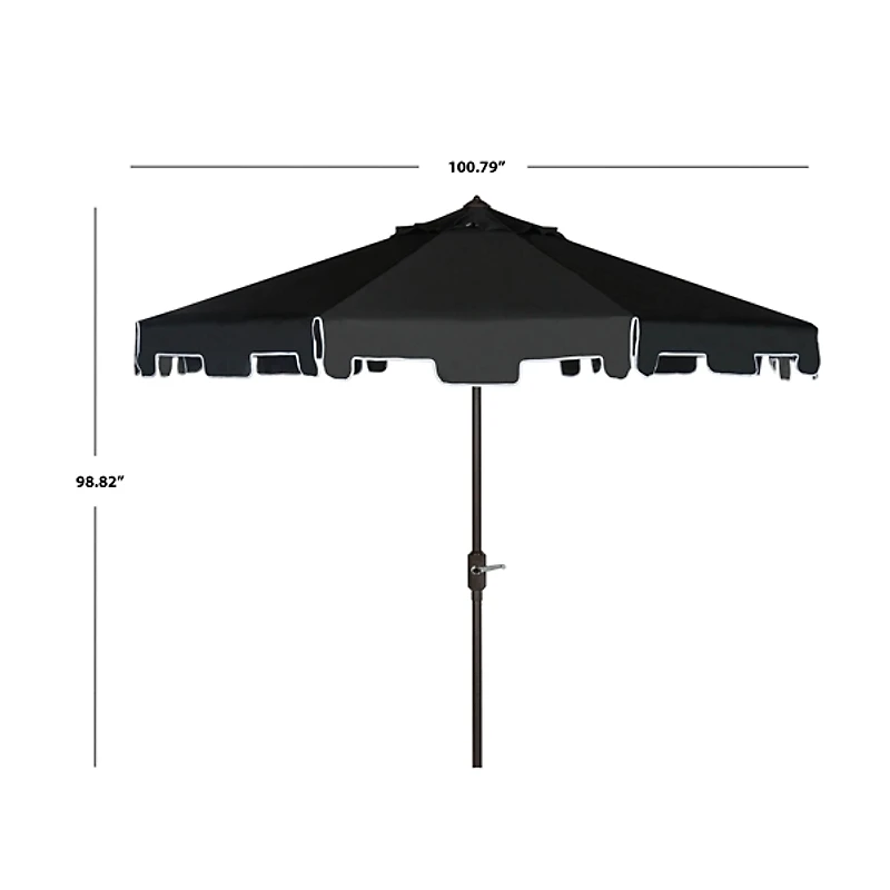 Tilt Crank 9 ft. Outdoor Metal Umbrella