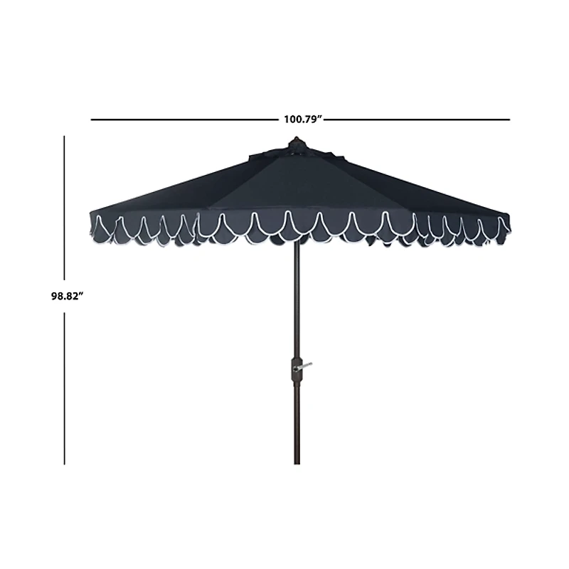 Navy Auto Tilt 9 ft. Outdoor Umbrella