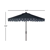 Navy Auto Tilt 9 ft. Outdoor Umbrella