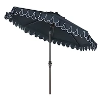 Navy Auto Tilt 9 ft. Outdoor Umbrella