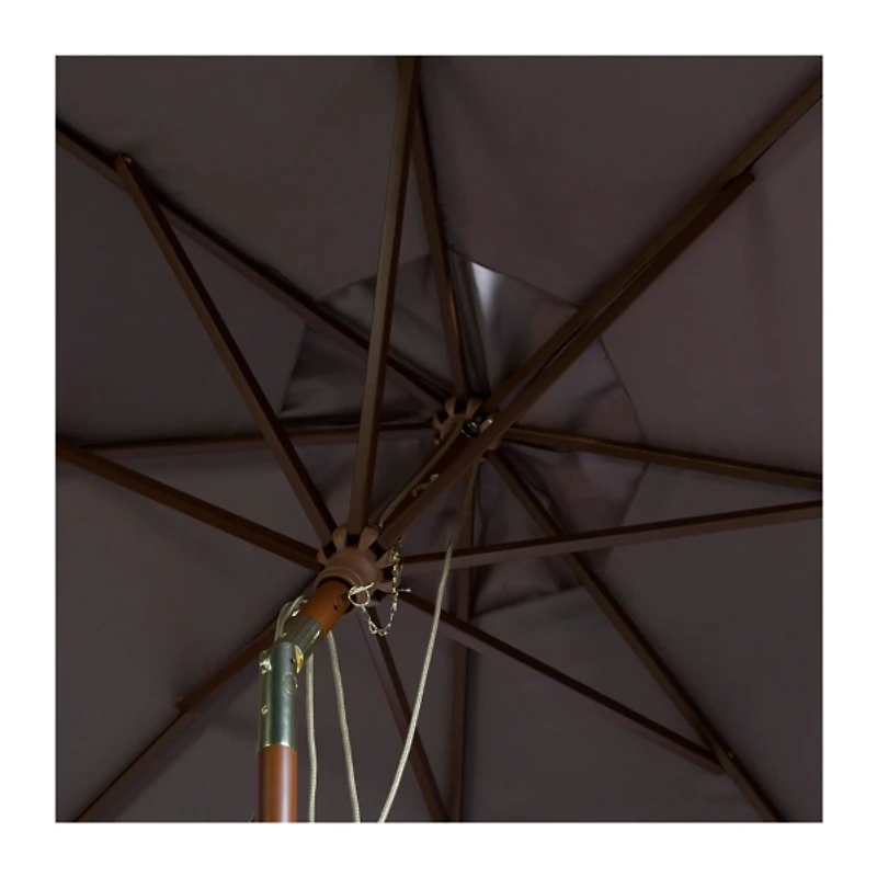 SAFAVIEH 9 ft. Eucalyptus Outdoor Umbrella