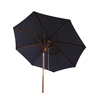 Navy 9 ft. Eucalyptus Outdoor Umbrella
