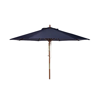 Navy 9 ft. Eucalyptus Outdoor Umbrella