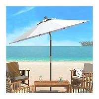 SAFAVIEH White 9 ft. Eucalyptus Outdoor Umbrella