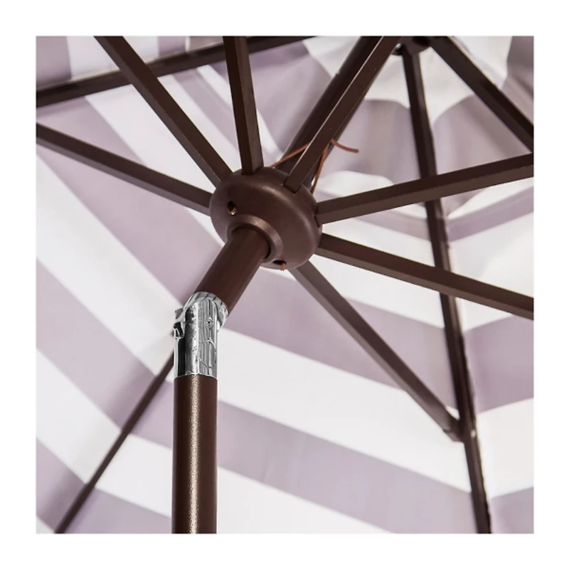 Black Scallop Tilt Crank 9 ft. Outdoor Umbrella