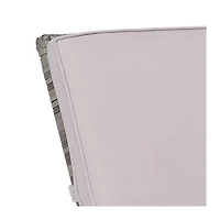 SAFAVIEH Gray Wicker Chaise with Gray Cushion