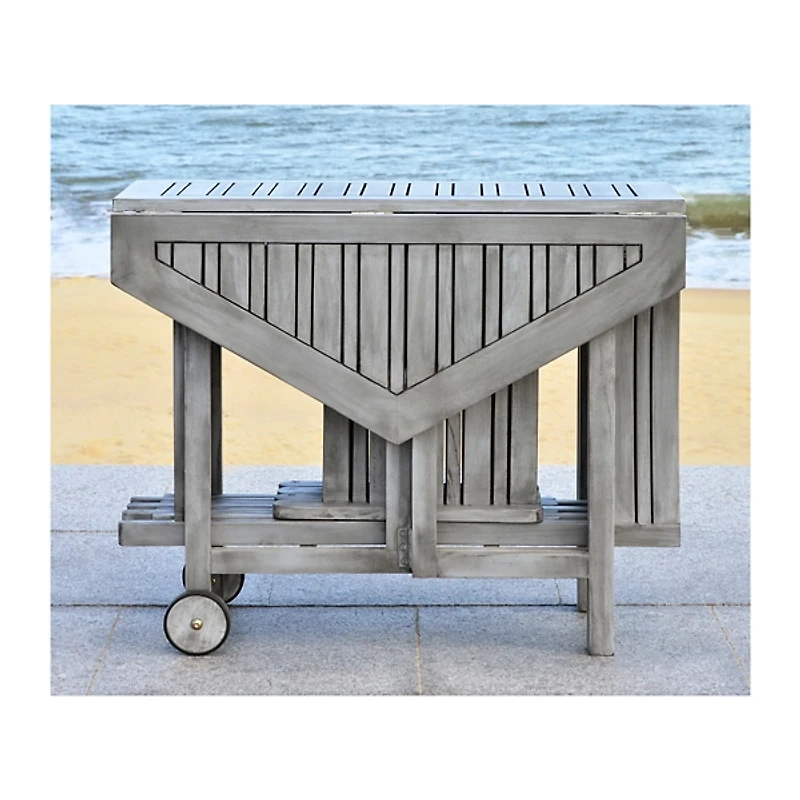 SAFAVIEH Gray Acacia Wood 5-pc. Outdoor Dining Set