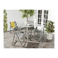 SAFAVIEH Gray Acacia Wood 5-pc. Outdoor Dining Set