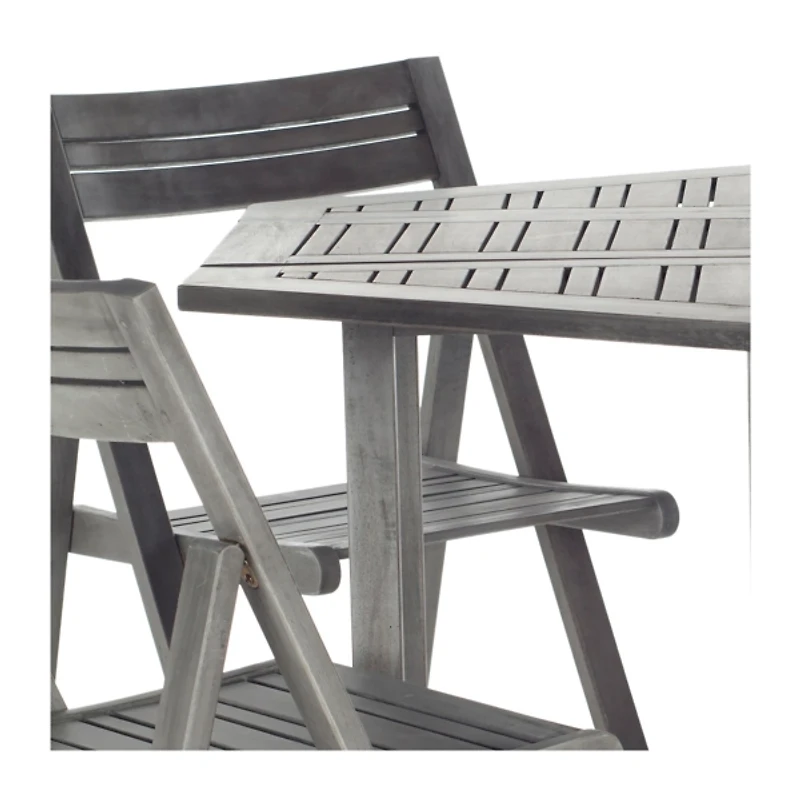 SAFAVIEH Gray Acacia Wood 5-pc. Outdoor Dining Set