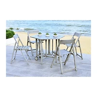 SAFAVIEH Gray Acacia Wood 5-pc. Outdoor Dining Set