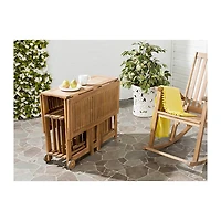 Natural Acacia Wood 4-pc. Foldable Dining Set