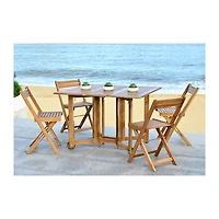 Natural Acacia Wood 4-pc. Foldable Dining Set