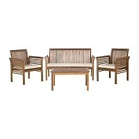 SAFAVIEH Carson 4-pc. Acacia Patio Set