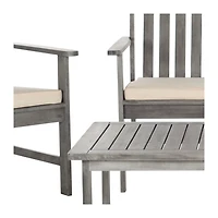 SAFAVIEH Gray 4-pc. Patio Set with Beige Cushions