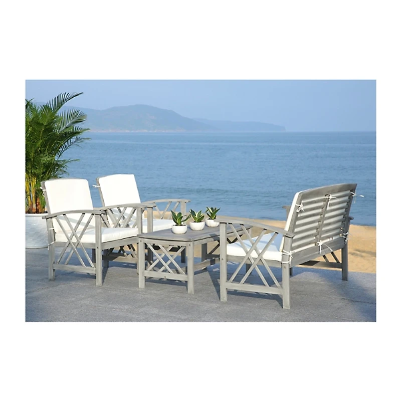 SAFAVIEH Montana 4-pc. Set with Beige Cushions