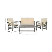 SAFAVIEH Montana 4-pc. Set with Beige Cushions