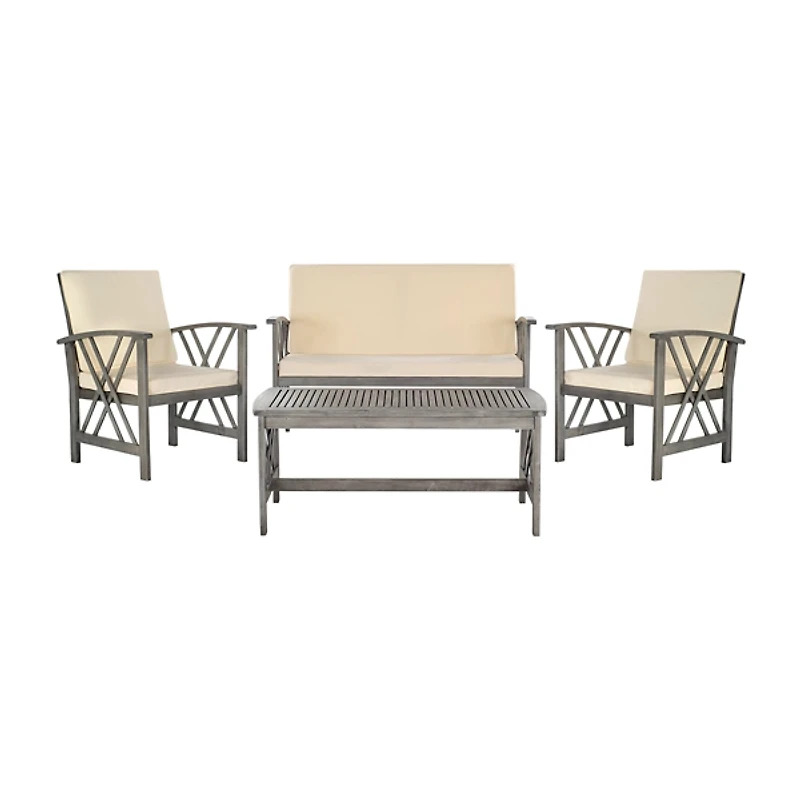 SAFAVIEH Montana 4-pc. Set with Beige Cushions