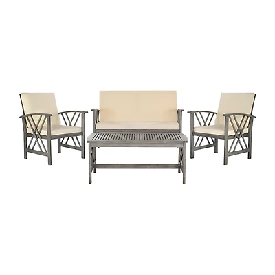 SAFAVIEH Montana 4-pc. Set with Beige Cushions