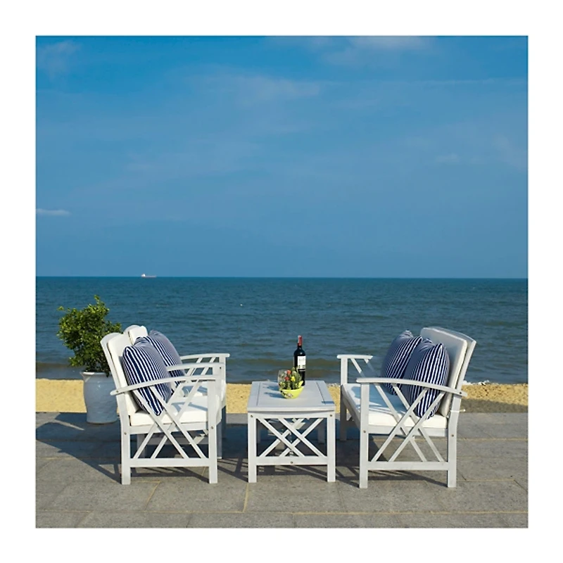 SAFAVIEH Montana 4-Pc. Set with Cushions & Pillows