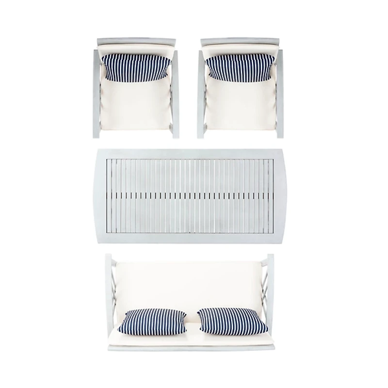 SAFAVIEH Montana 4-Pc. Set with Cushions & Pillows