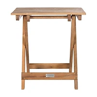 Acacia Wood 3-pc. Chaise Set with Striped Cushions