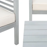 SAFAVIEH Gray & Striped Navy 4-pc. Outdoor Set