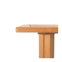 SAFAVIEH Natural Wood 3-pc. Set & White Cushions