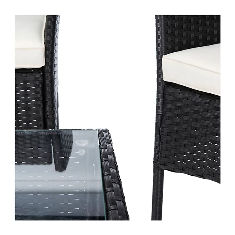 SAFAVIEH Wicker 4-pc. Outdoor Living Set