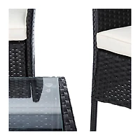 SAFAVIEH Wicker 4-pc. Outdoor Living Set