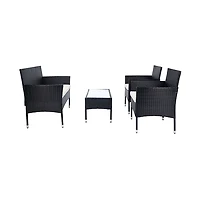 SAFAVIEH Wicker 4-pc. Outdoor Living Set