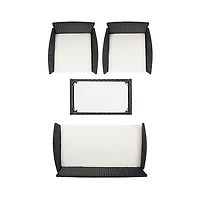 SAFAVIEH Wicker 4-pc. Outdoor Living Set