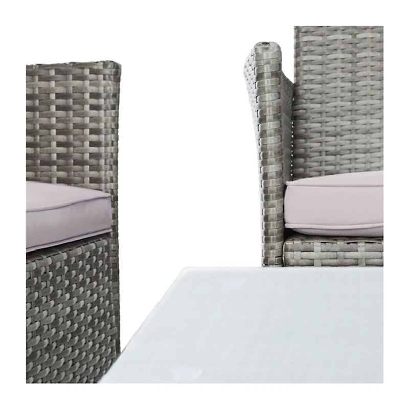 SAFAVIEH Gray Box Wicker 4-pc. Outdoor Living Set