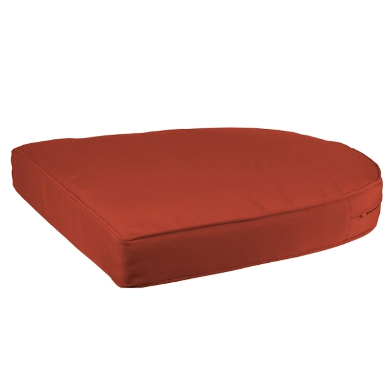 Brick Red Outdoor Wicker Seat Cushion