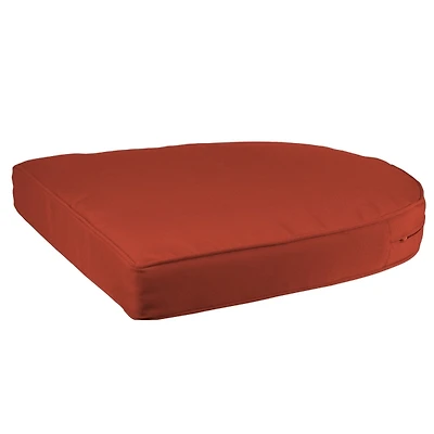 Brick Red Outdoor Wicker Seat Cushion