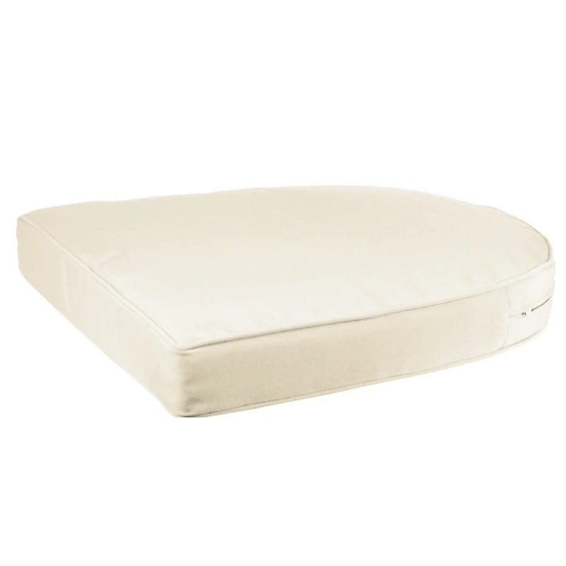 Ivory Outdoor Wicker Seat Cushion