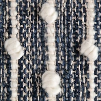 French Blue Recycled Cotton Accent Rug, 2x3