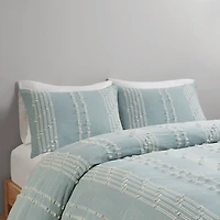 Green Stripe Diamond California King Comforter Set
