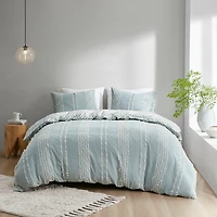 Green Stripe Diamond California King Comforter Set