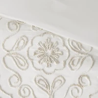 Cream Medallion California King Comforter Set