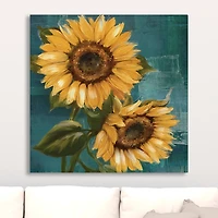 Bold Sunflowers Canvas Art Print, 30x30 in.