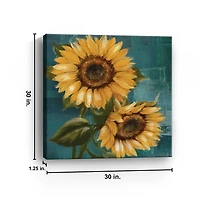 Bold Sunflowers Canvas Art Print, 30x30 in.