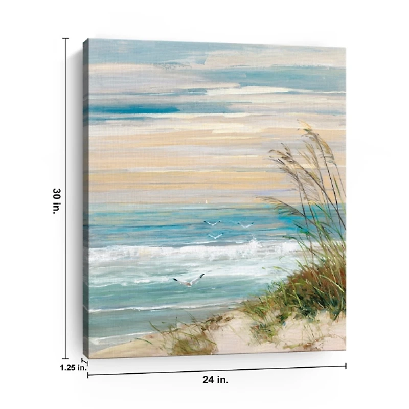 Beach at Dusk Canvas Art Print, 24x30 in.